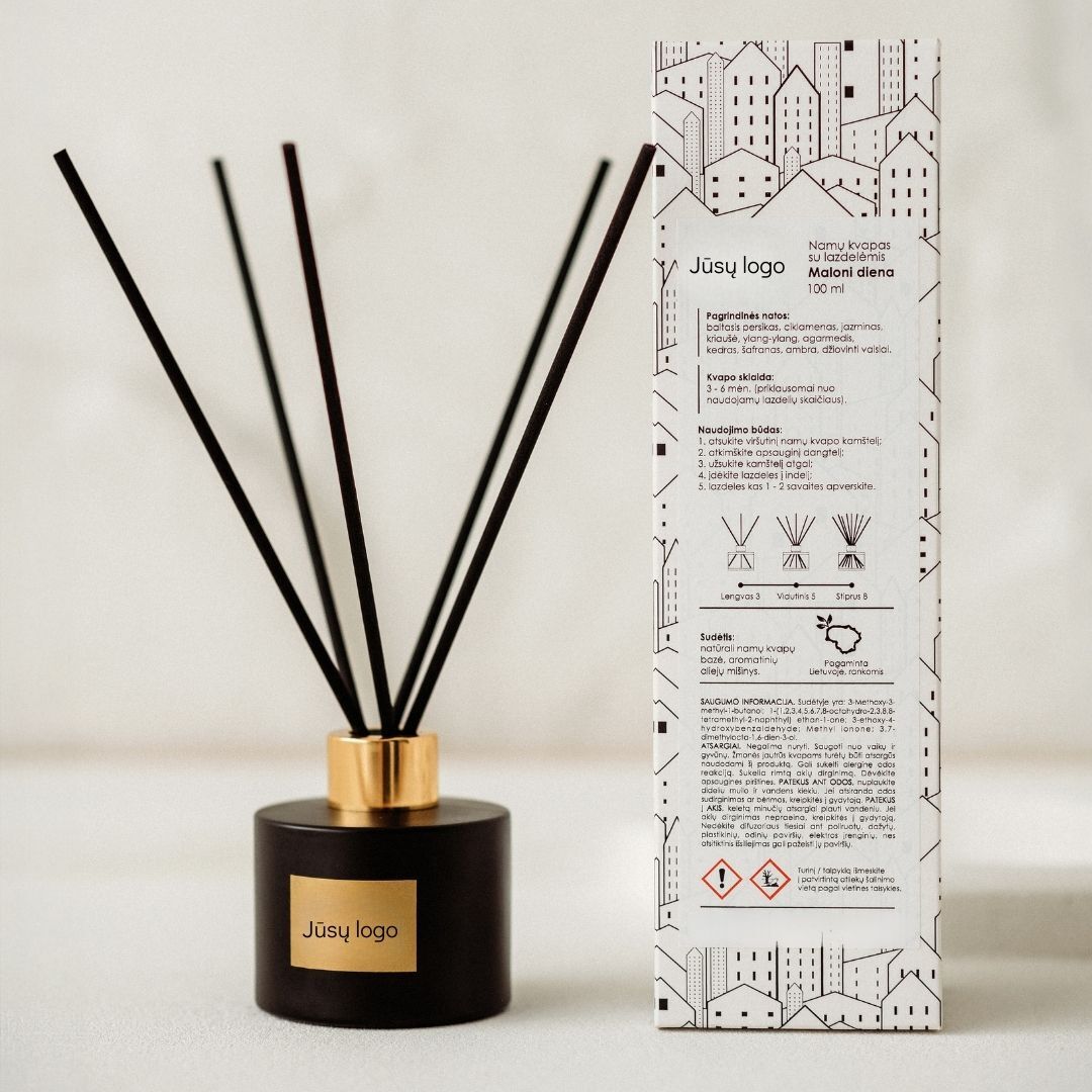 Namų kvapas su Jūsų logotipu, 100 ml 3